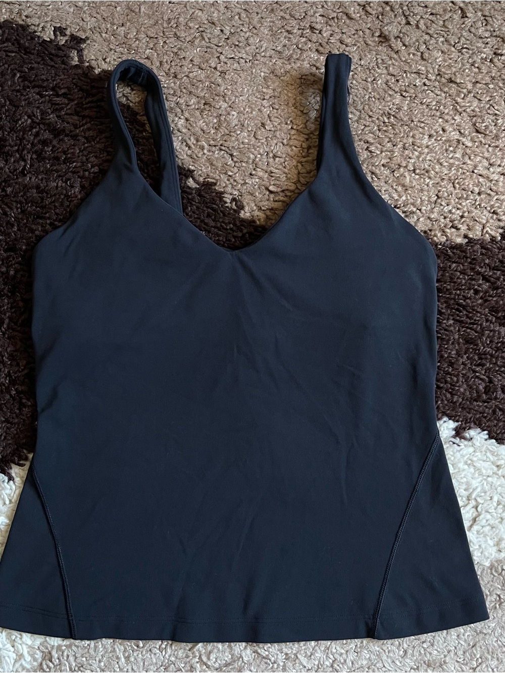 Lululemon Align Waist-Length Tank Top Sz 8 In Black - Picture 3 of 6